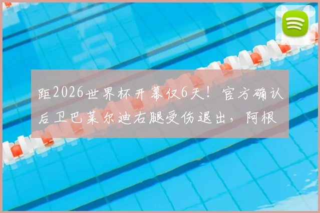 距2026世界杯开幕仅6天！官方确认后卫巴莱尔迪右腿受伤退出，阿根廷后防线紧急调整方案分析